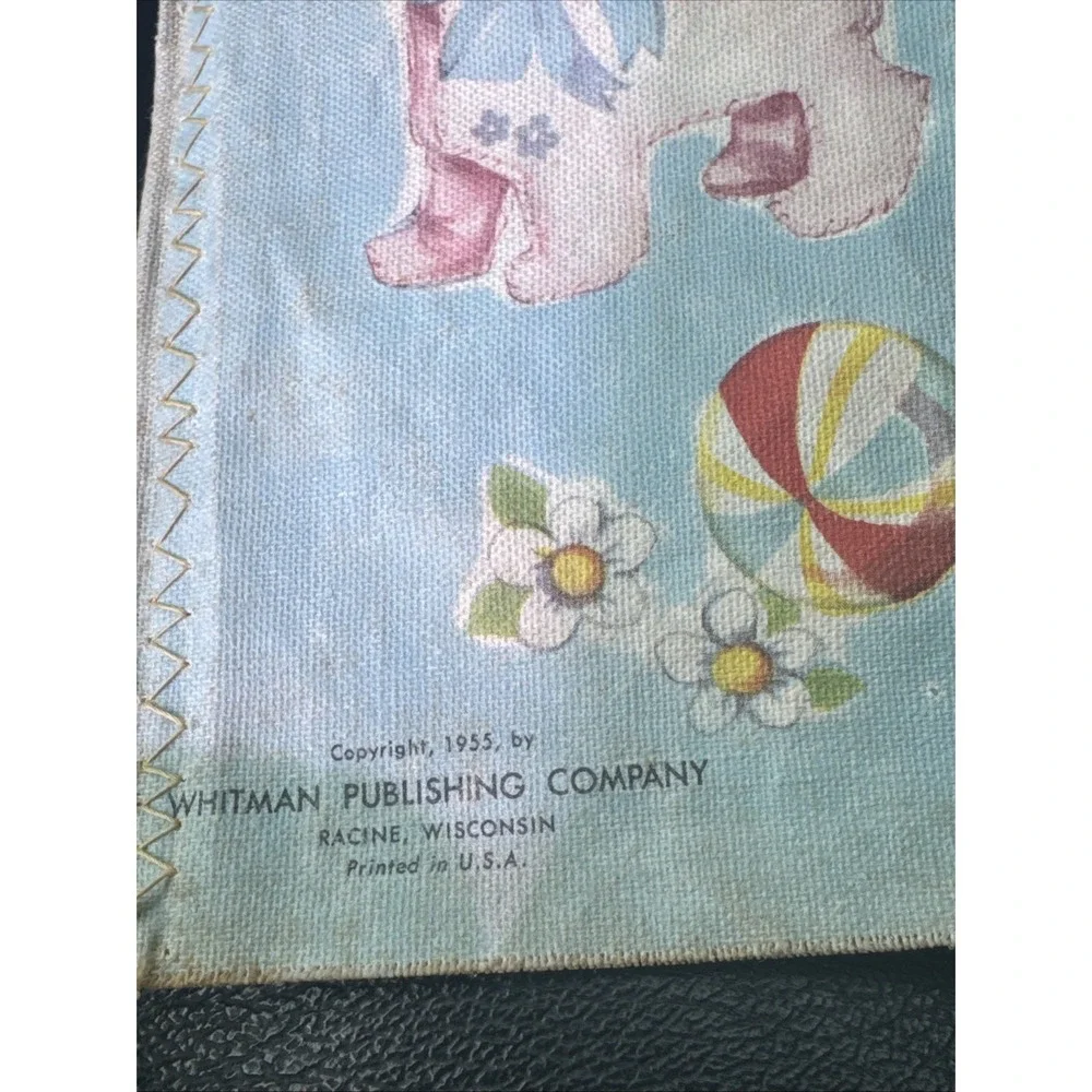 A Real Cloth Book - BABY - 1955 - Whitman publishing Company Scarce Cloth Book